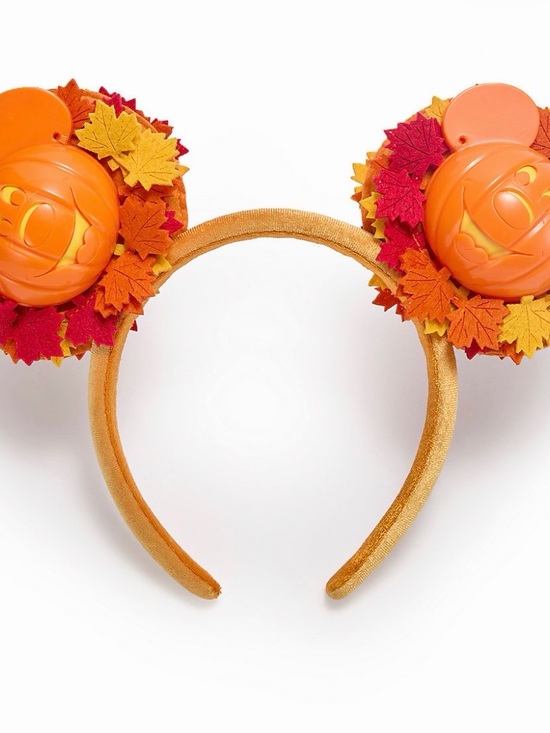 Disney Accessories - Disney Light Up Orange Pumpkin & Autumn Leaf Headband